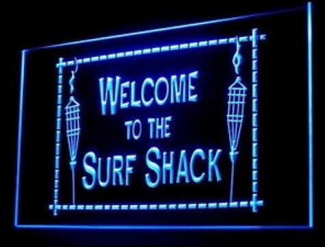 Welcome To Surf Shack Surfboard Beach LED Neon Sign